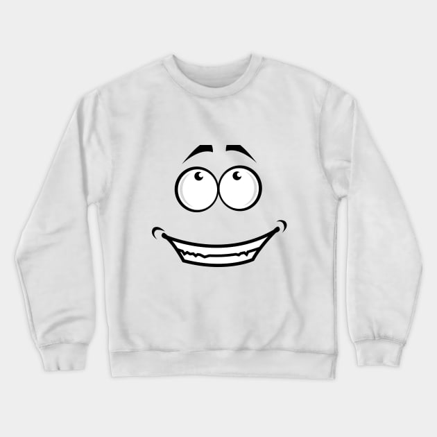 Happy Face Looking Up T-Shirt/Mask Crewneck Sweatshirt by Forever December